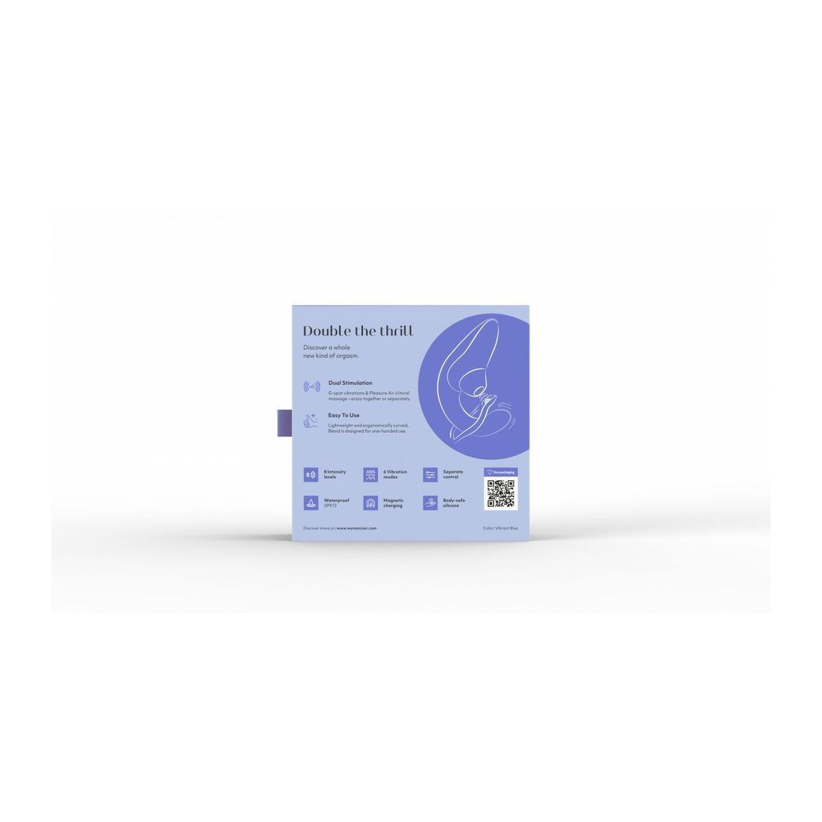 Wibrator Womanizer WOM182-BLUE Niebieski